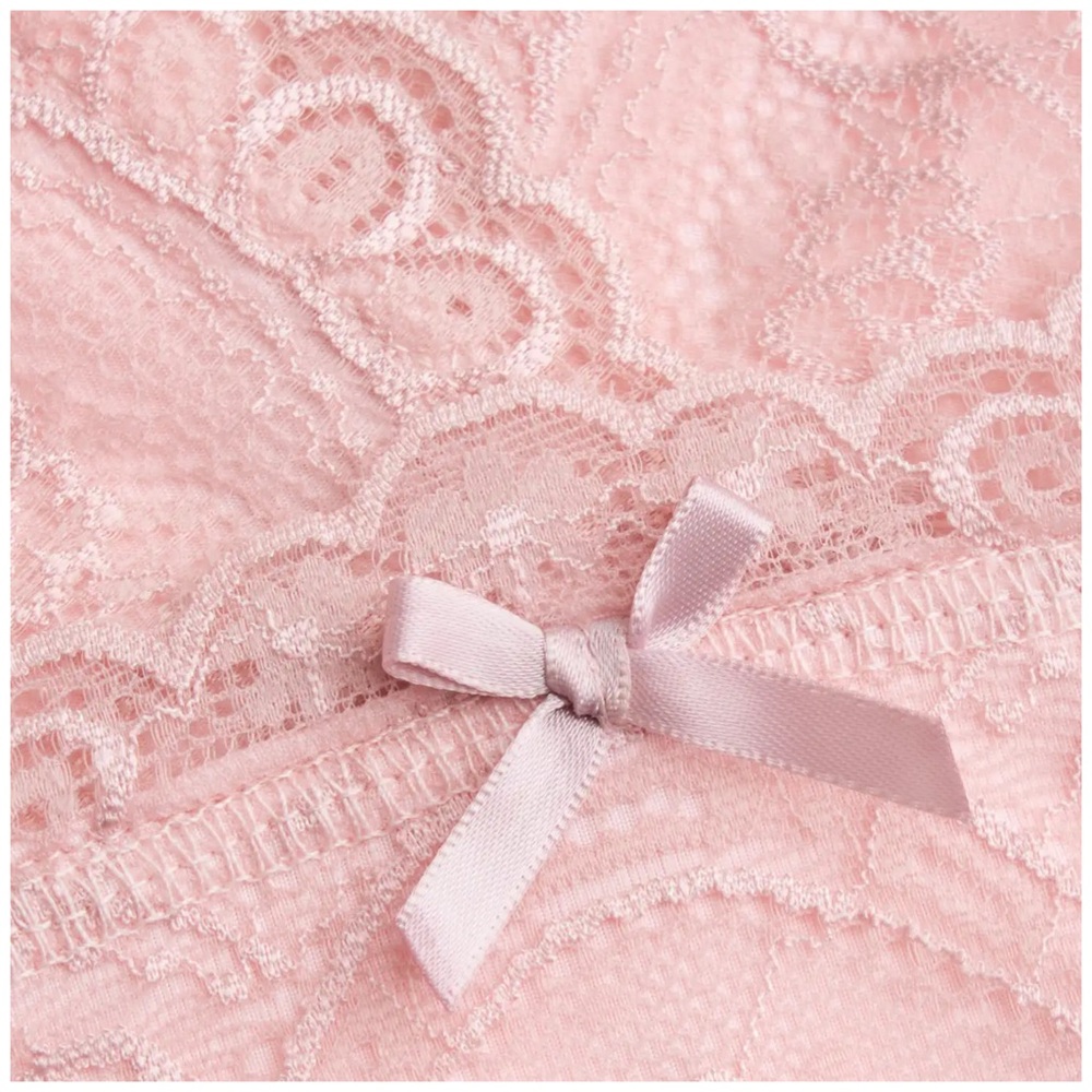 Cider • Pink Lace Crop Tank Top - Picture 5 of 6
